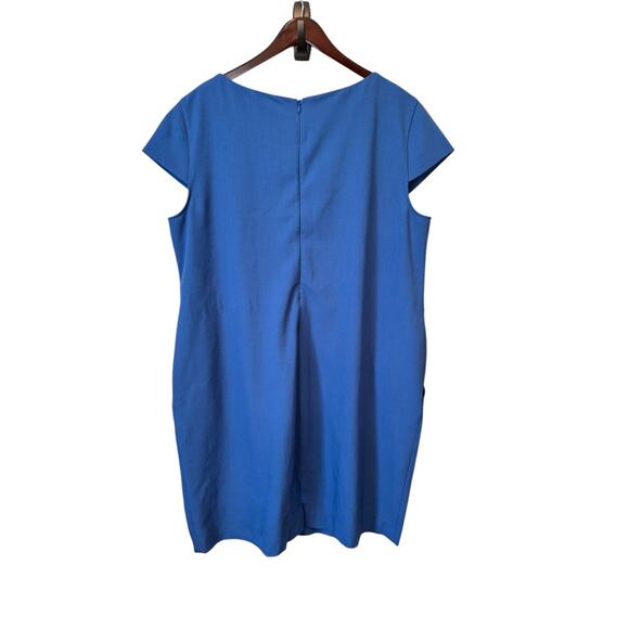 MM LAFLEUR The Nisa Dress Size 3X EUC $195 MSRP Career Office Sheath Blue - Picture 7 of 12